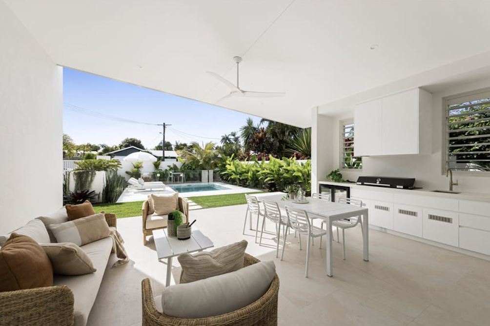 synthetic rattan and aluminium outdoor furniture, property styling by blink living